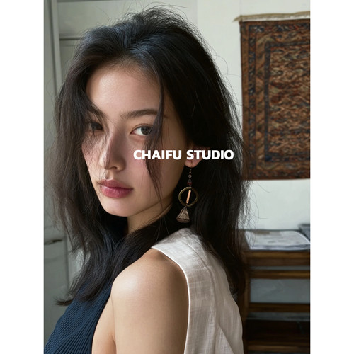 新中式禅意植物果实耳环