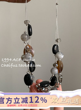 港风复古流苏多层串珠项链