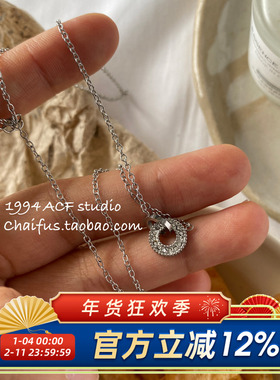 日韩风简约镶嵌小蛮腰项链