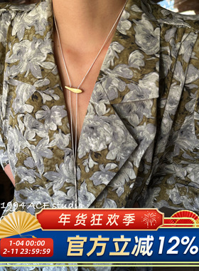 INS极简哑光几何蛇骨链