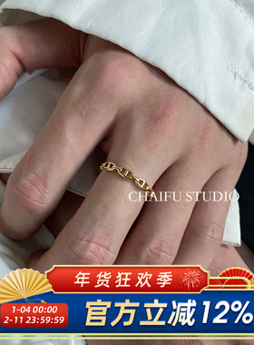 叠戴百搭设计感拼接戒指