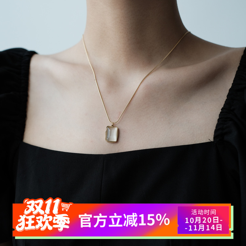 柴夫杂货铺琉璃极简宝石吊坠