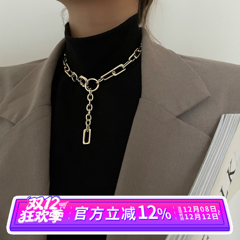 极简个性百搭冷淡风ins圆环链条