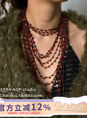 复古波西米亚多层叠戴项链