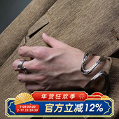 欧美金属线条多层缠绕手镯复古夸张走秀款 柴夫工作室 S114 戒指