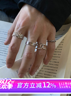 复古冷淡风罗马数字戒指