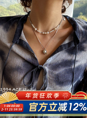 法式巴洛克贝珠复古项链