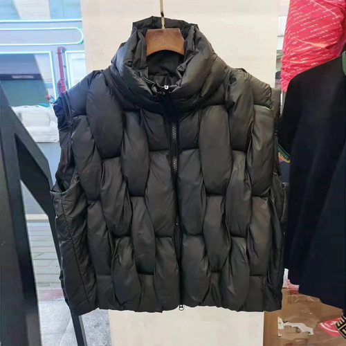 炸街立领羽绒棉马甲女ins