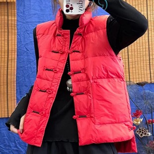 马夹外套 轻薄宽松休闲羽绒坎肩女款 羽绒服女2022无袖 马甲秋冬短款