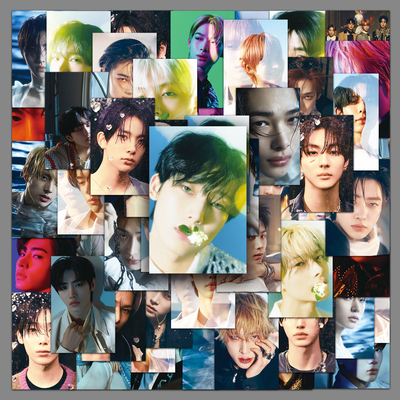 50张ENHYPEN贴纸明星潮流帅气爱豆男团彩绘装饰手机手账咕卡贴纸