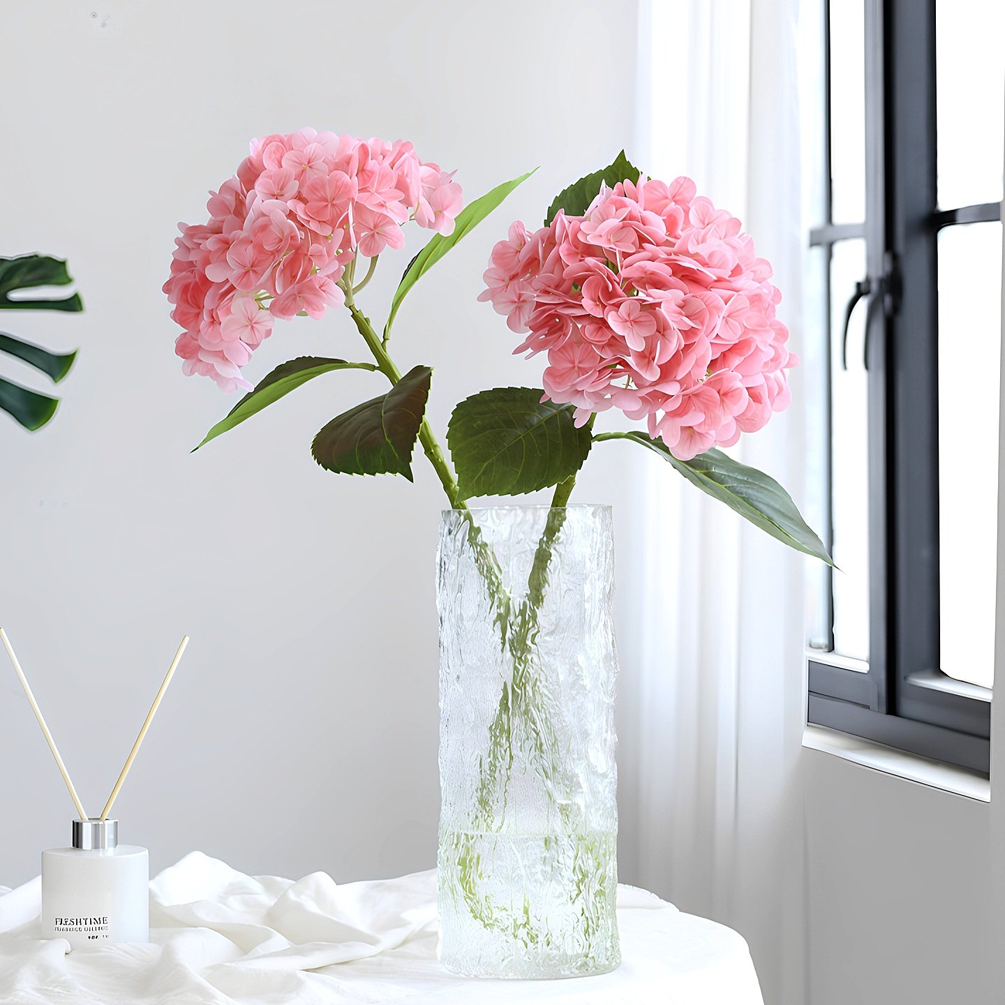 高档仿真绣球花手感保湿假花轻奢高级感客厅电视柜摆件装饰花摆设,家居饰品,仿真花/假花,淘宝优惠券,粉丝福利购,淘宝优惠卷