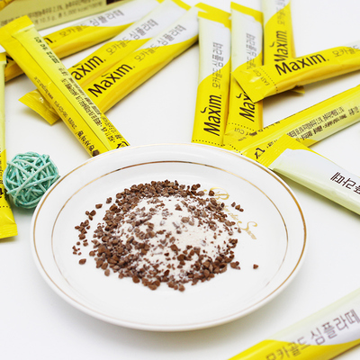 韩国进口iu代言麦馨拿铁摩卡咖啡