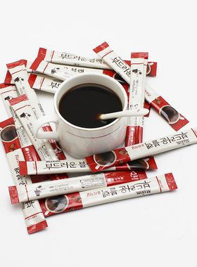 韩国进口Maxin麦馨咖啡原味/摩卡味淑女纯黑咖啡单条2.7g/条