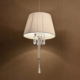 简约法式 创意轻奢餐厅灯高级感卧室衣帽间书房灯具 水晶吧台吊灯
