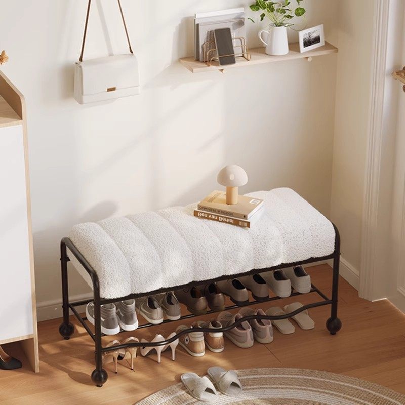 入户凳波浪设计卧室床尾换鞋凳轻奢简约高级奶油风穿鞋凳,住宅家具,适老换鞋凳,淘宝优惠券,粉丝福利购,淘宝优惠卷