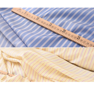 日本进口宾霸全棉里料竖条纹1.1米宽特价35元一米秋冬大衣里料