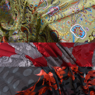 柔软真丝烂花绡面料1.14米宽特价 真丝烂花布料清仓烂花绡各色