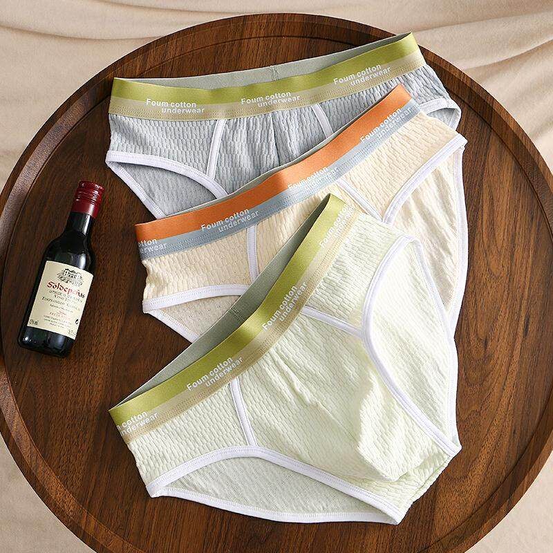 婴儿棉男士内裤男生纯棉舒适三角裤衩夏薄款青少年透气运动短裤头