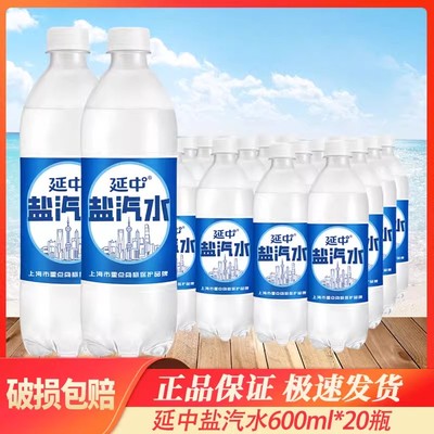 盐汽水600ml瓶装盐汽水气泡水饮