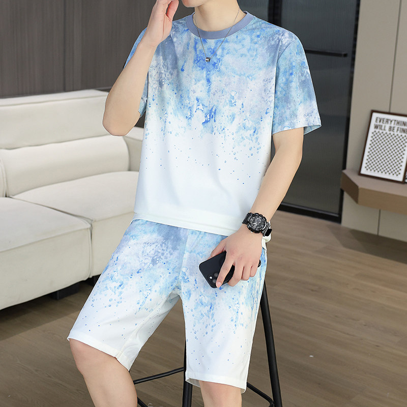 2026新款凉感睡衣学生男士夏季短袖短裤冰丝薄款家居服套装可外穿