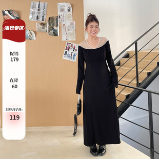 2026新款女装大方得体绝美连衣裙春款设计感丝绒烫钻巨显瘦长裙子
