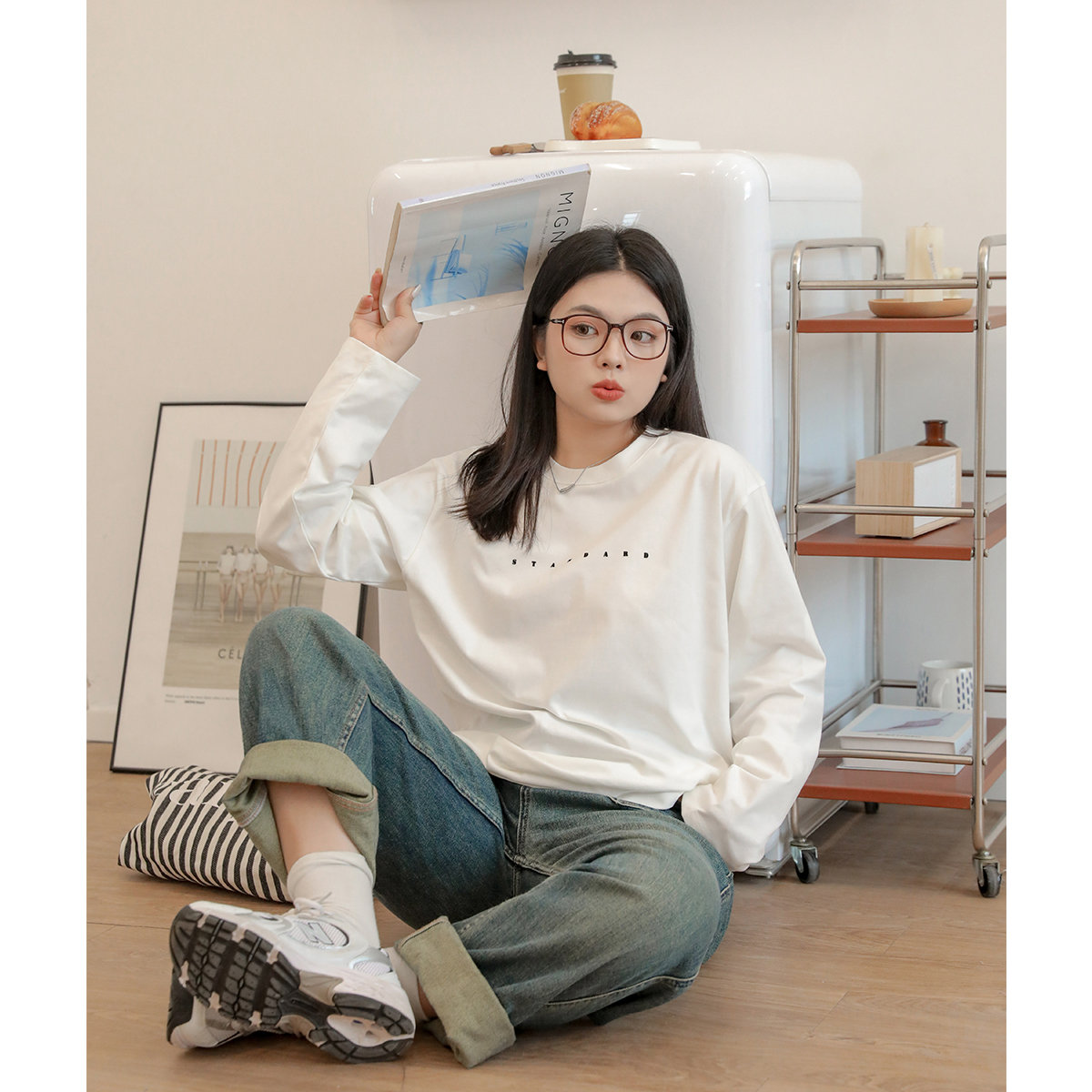 长袖韩版通勤大码女装