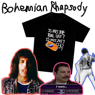 皇后乐队 QUEEN Bohemian Rhapsody 原创T恤 Exclusive 一布