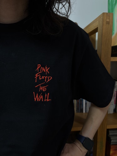 Pink Floyd The Wall 日本重工进口刺绣 重磅300gT恤摇滚乐队周边