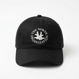 一布 TNO平民组织重磅刺绣帽 龙胆紫 纯棉棒球帽 厚鸭舌帽