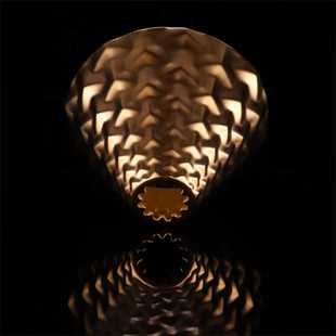 【清庭开物】金色山文CT62滤杯手绘真金 陶瓷v60锥形快速咖啡滤杯