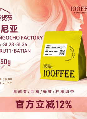 百啡待兴 肯尼亚 KANGOCHO FACTORY 水洗SL28 SL34手冲咖啡豆150g