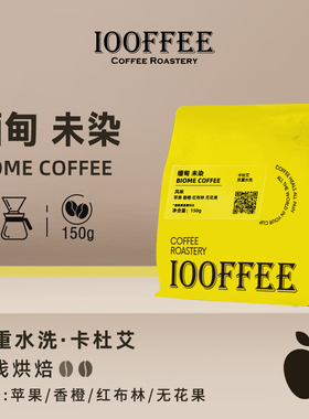 百啡待兴 缅甸BIOME COFFEE处理厂双重水洗卡杜艾手冲咖啡豆 150g