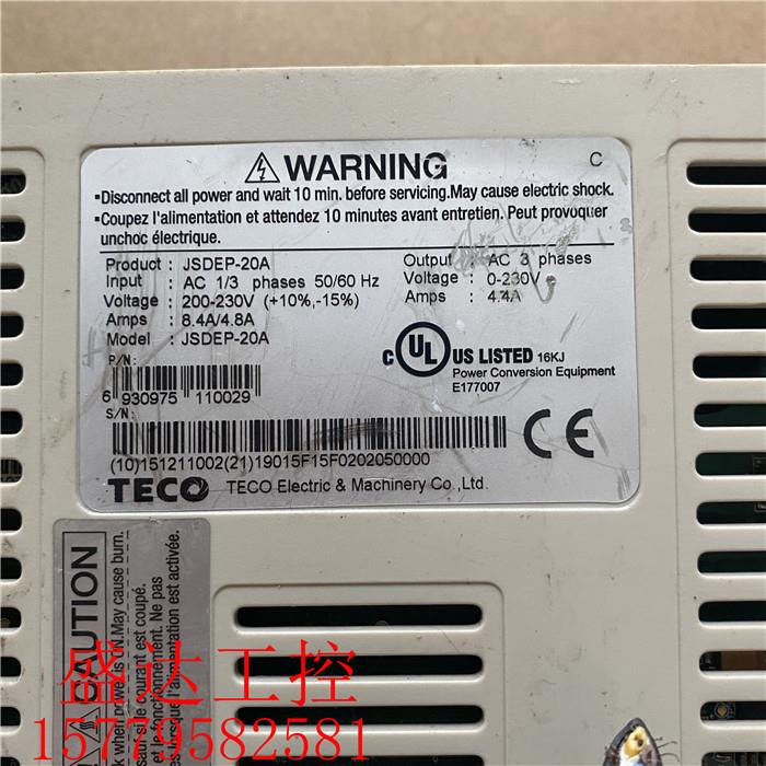 东元伺服驱动器 JSDEP-20A 驱动器，0.75KW 漂亮质量保证