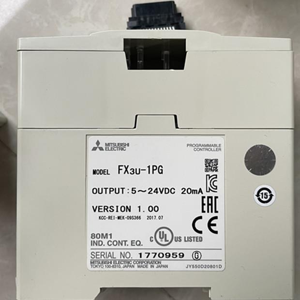 三菱PLC定位模块 FX3U-1PG原装正品扩展质保一年包邮