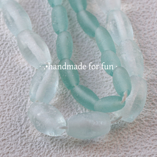 尼泊尔复古磨砂diy配件进口哑光瓜珠编绳材料琉璃散珠