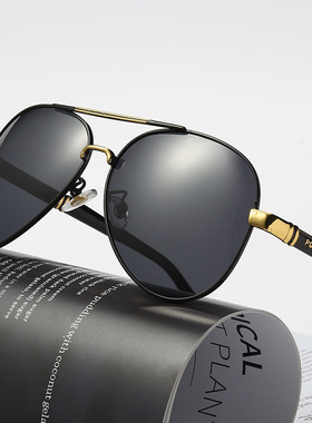 偏光变色太阳镜日夜两用墨迹