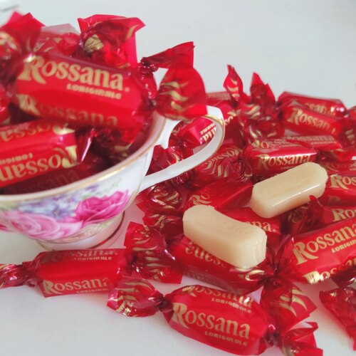 新品意大利进口Rossana奶糖什锦坚果炼乳流心奶糖喜糖年货节日糖