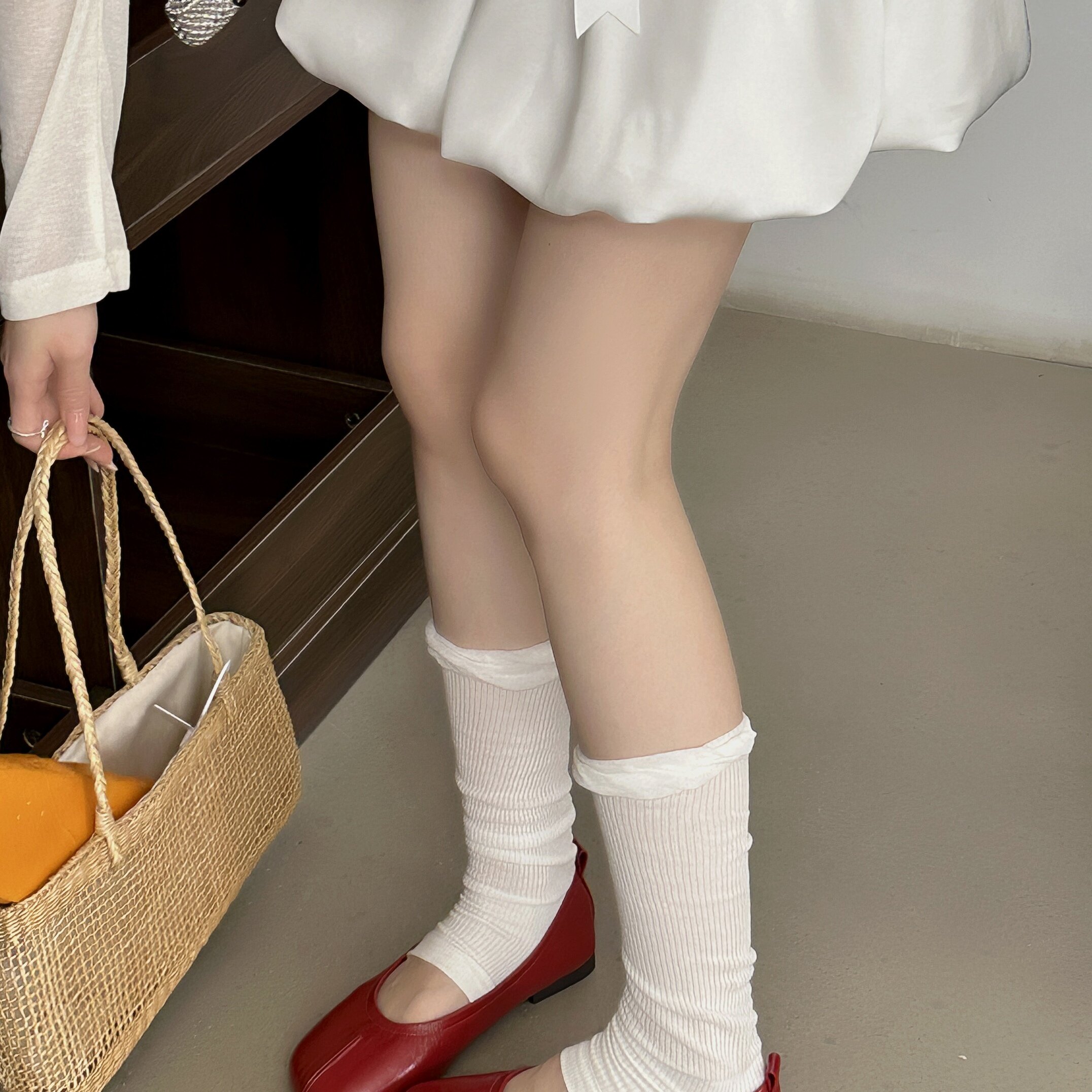 晚晚风温柔方头单鞋女2025春款新款韩版百搭平底奶奶鞋女软底40码
