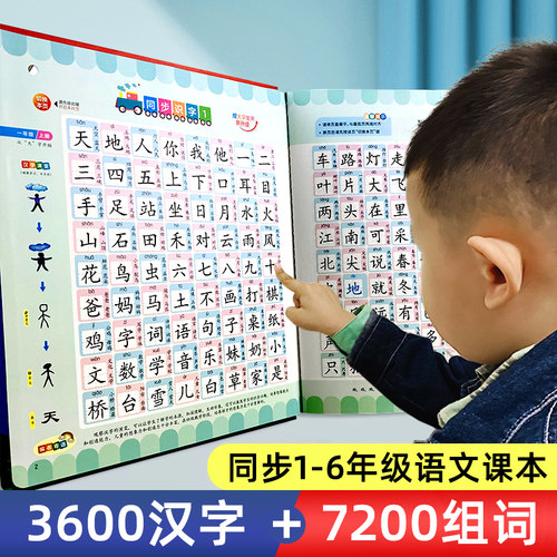 识字大王3600字,同步小学1-6年级