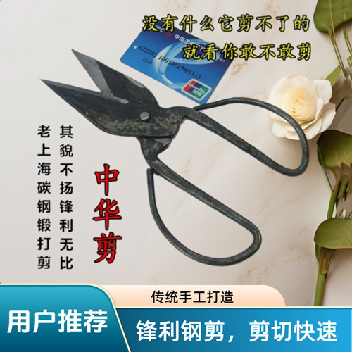 上海正字锻打碳钢厨房工业剪甲鱼