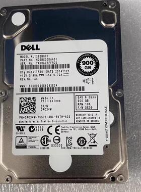 原装 DELL 900G 10K 2.5 SAS 64M AL13SEB900 0RC34W 服务器硬盘