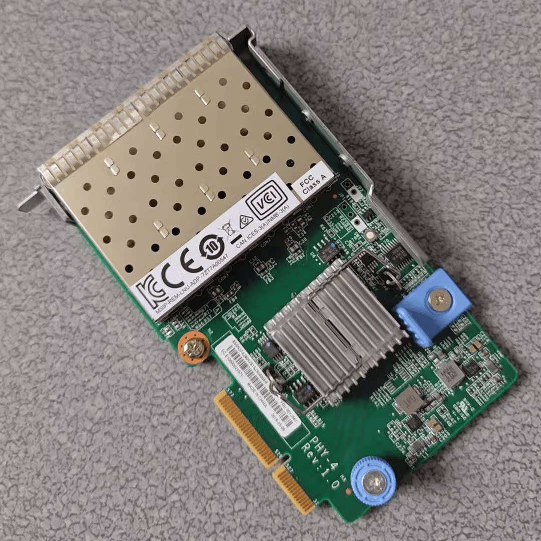 联想4口光纤SFP+万兆光口网卡SR550 SR590 SR650 00YJ567 46C3449