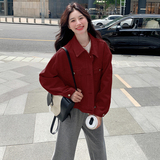 独特超好看粉色短款牛仔外套女2025春秋新款甜美减龄显瘦夹克上衣，女装短外套，2C103