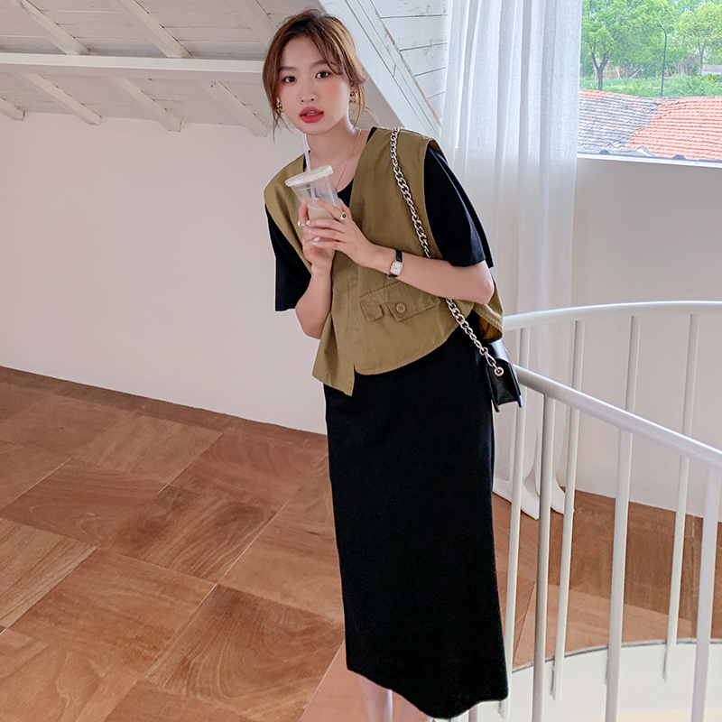 主推针织两件套连衣裙101-C22021，女装连衣裙，浙宝101old