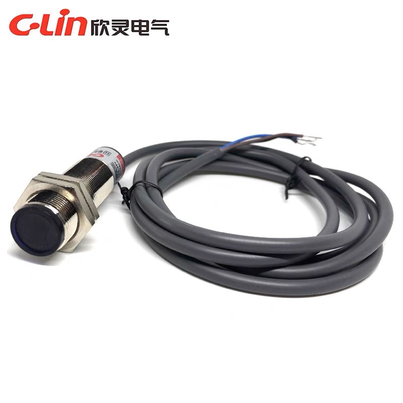 欣灵电气 漫反射型光电开关E3FJ-DS10C1/C2/B1/B2/A1/A2金属外壳