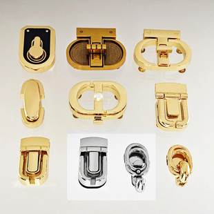 适用于锁扣配件8字T字半圆长方椭圆形绳套拱桥拧锁滴胶珠子旋转