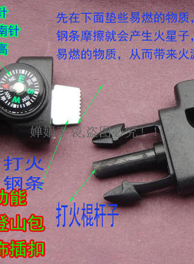高档箱包插扣野外吊饰多功能