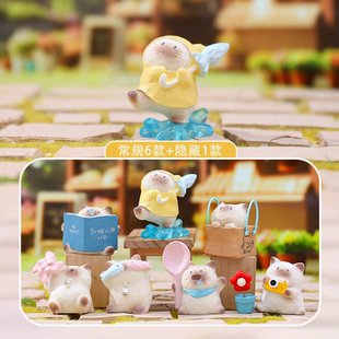 官方正品猫猫PAI小陪伴日常盲盒摆件可爱暹罗猫桌面手办生日礼物