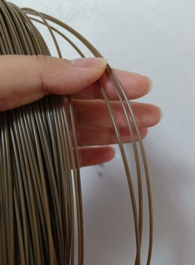 户外0.9-1.4mm大号枯色土黄色中硬鱼线可定型锚鱼海钓船钓隐形线