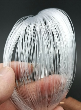 户外白色透明0.8毫米中硬可定型尼龙胶丝鱼线修凉席锚鱼工程子线